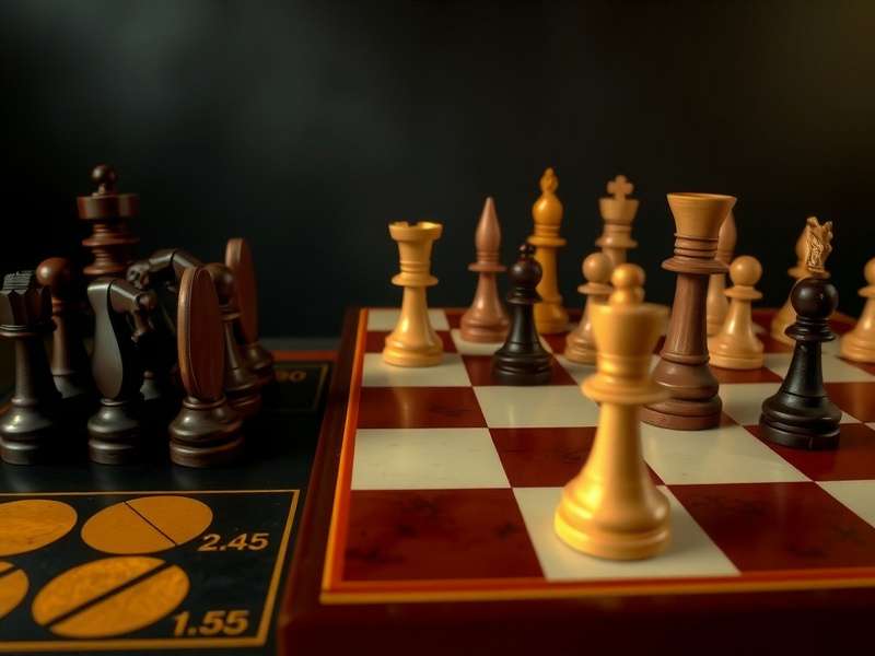 Checkers board setup with pieces in starting position