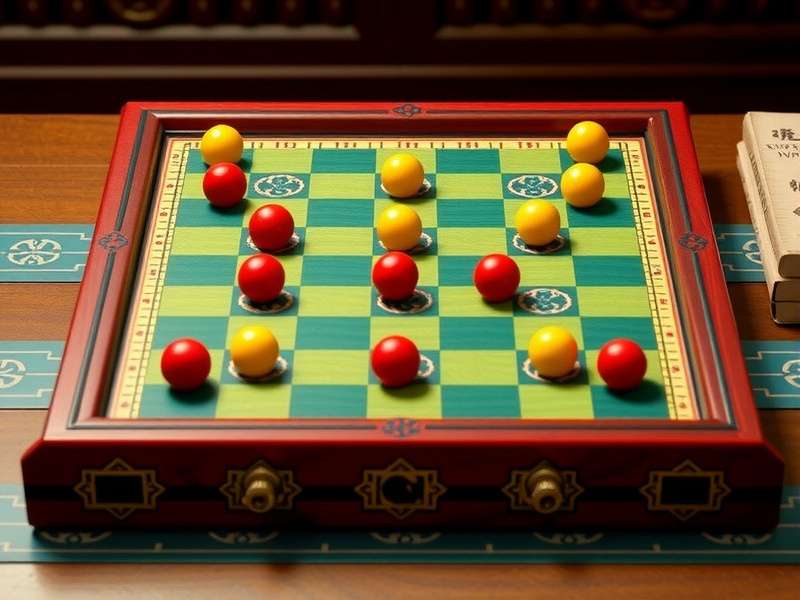 Chinese Checkers Game Board on Mobile and Desktop