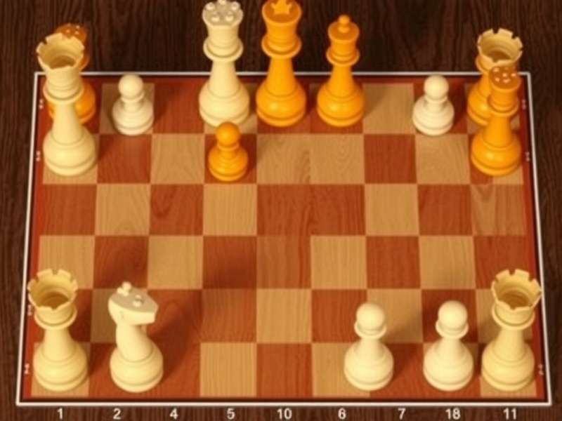 Strategic checkers game being played on a wooden board