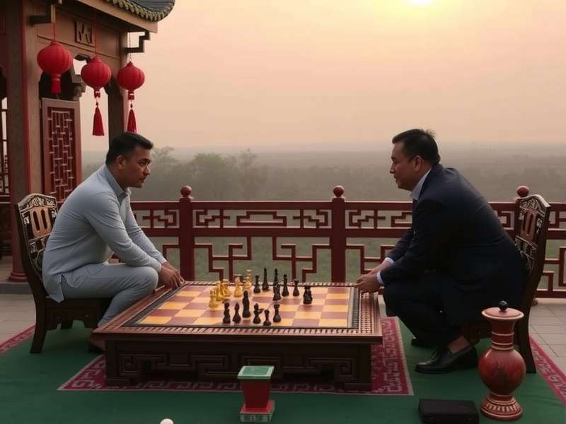 Chinese Checkers board with marbles in starting position