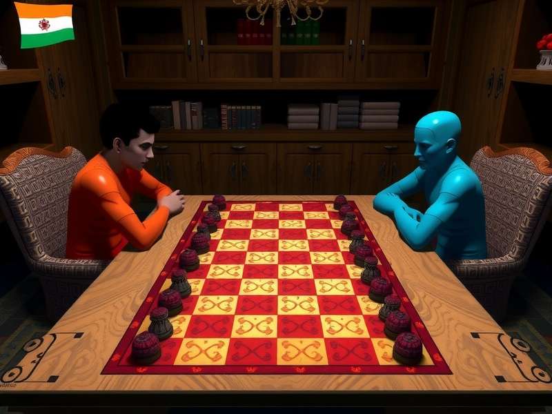 Checkers board with strategic moves highlighted