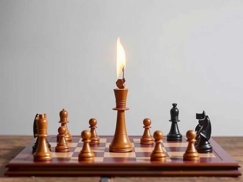 Professional checkers board setup with pieces ready for play