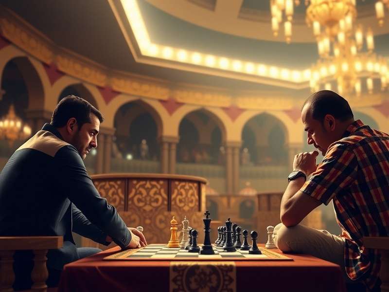 Two people playing checkers online on digital devices