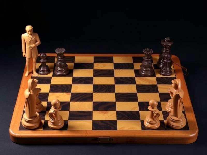 A classic Checkers board game set with red and black pieces