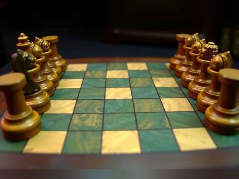 Professional Checkers board setup with strategic piece positioning