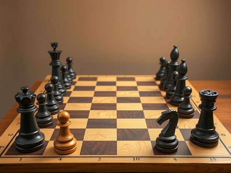 Professional checkers game in progress with close-up of pieces