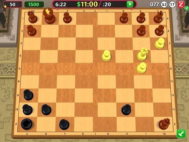 Professional checkers board setup with strategic piece positioning for online 2 player games