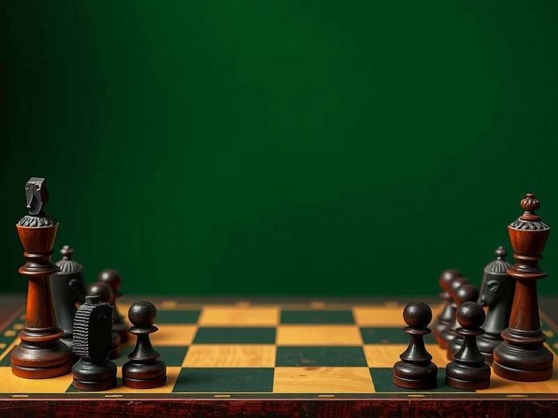 Checkers board setup with pieces