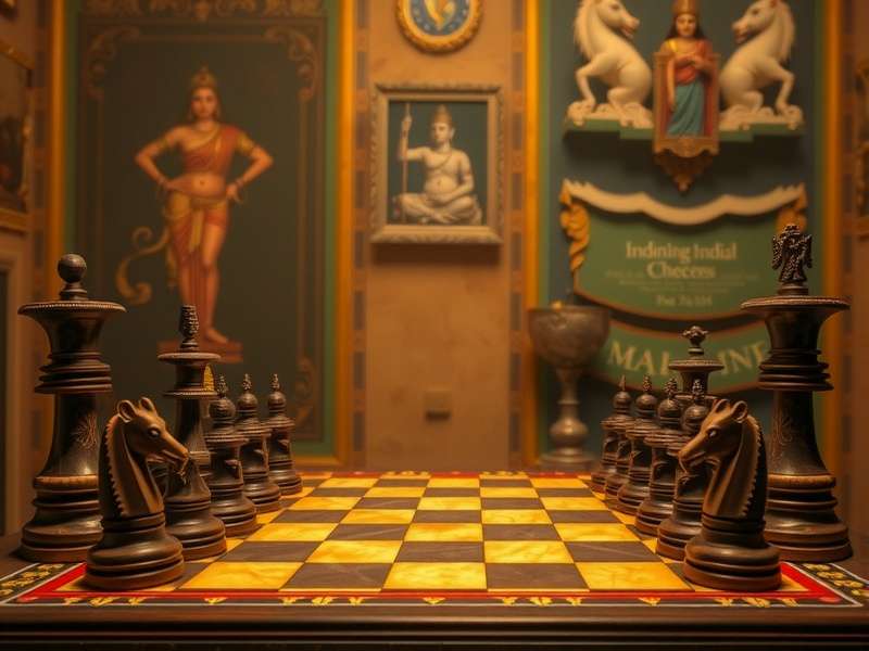 Professional International Checkers board setup with pieces