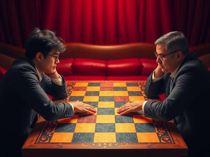 Checkers endgame position with kings versus regular pieces