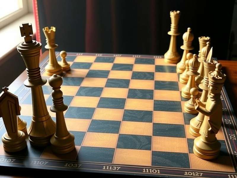 Strategic positioning of a crowned queen piece in a game of checkers