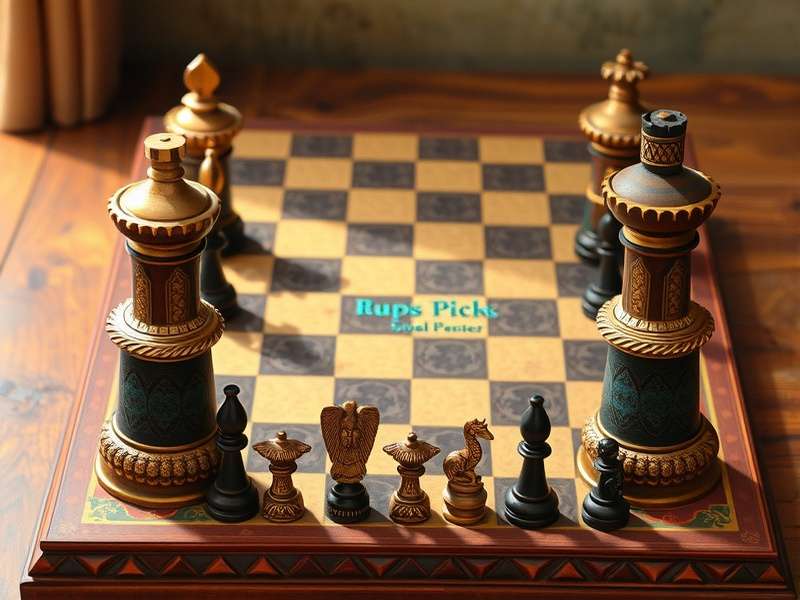 Professional Russian Checkers tournament with players analyzing positions