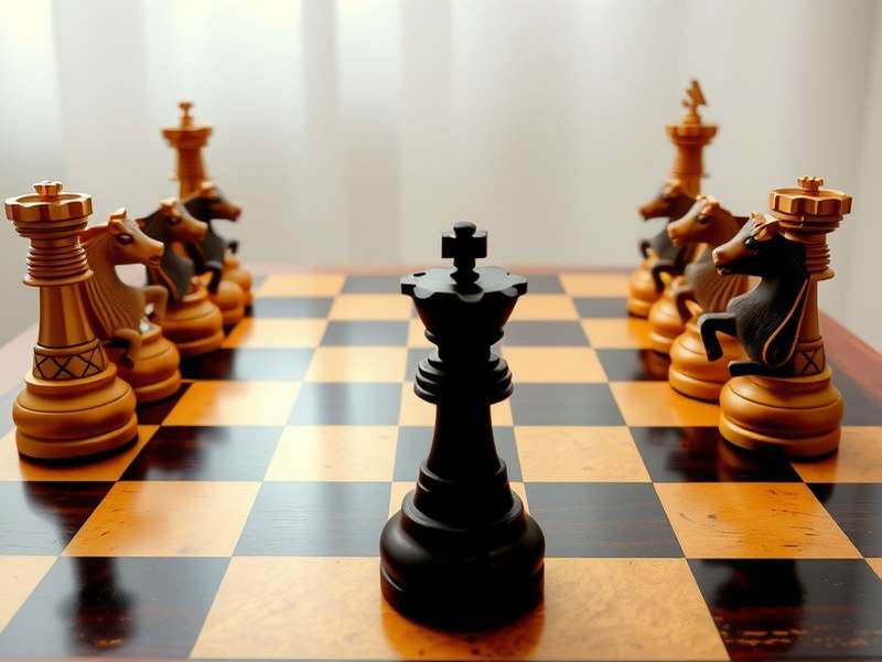 Close-up of a crowned checker king piece on a game board