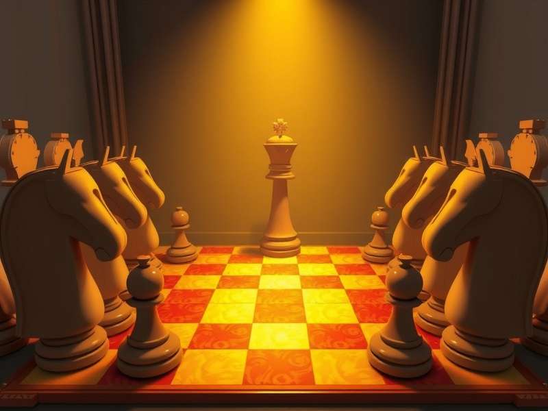 Checkers board showing advanced strategic positioning