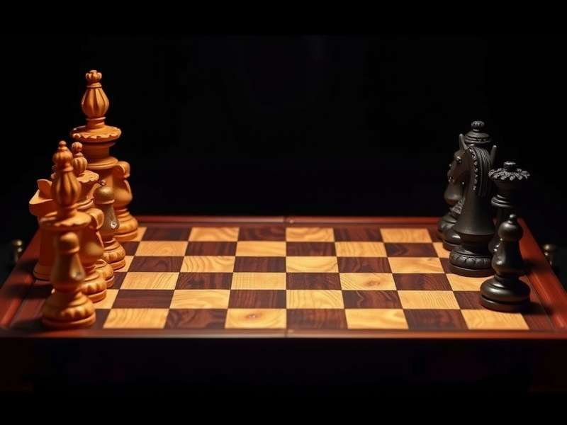 Checkers board with multiple king pieces in strategic positions