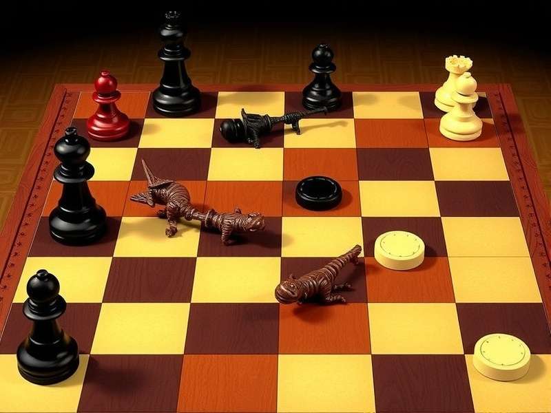 Two people playing checkers game online on digital devices