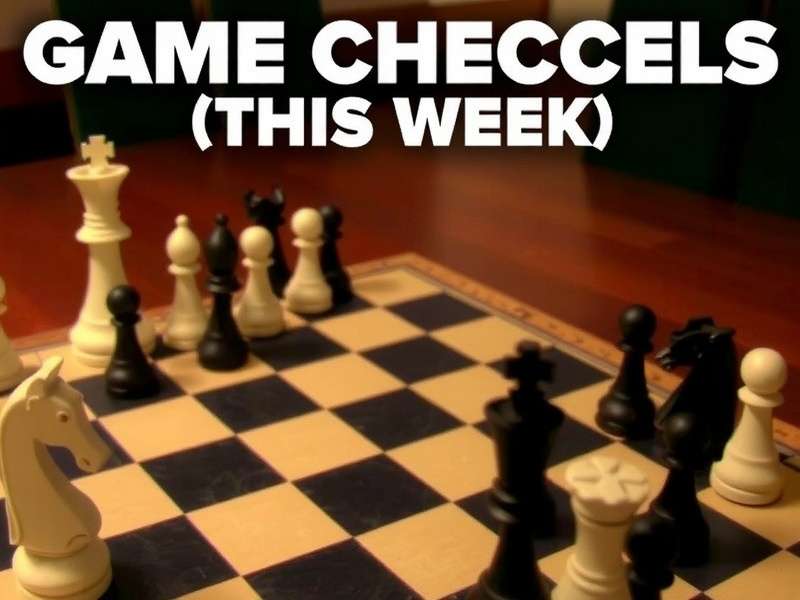 Checkers board game with pieces in action