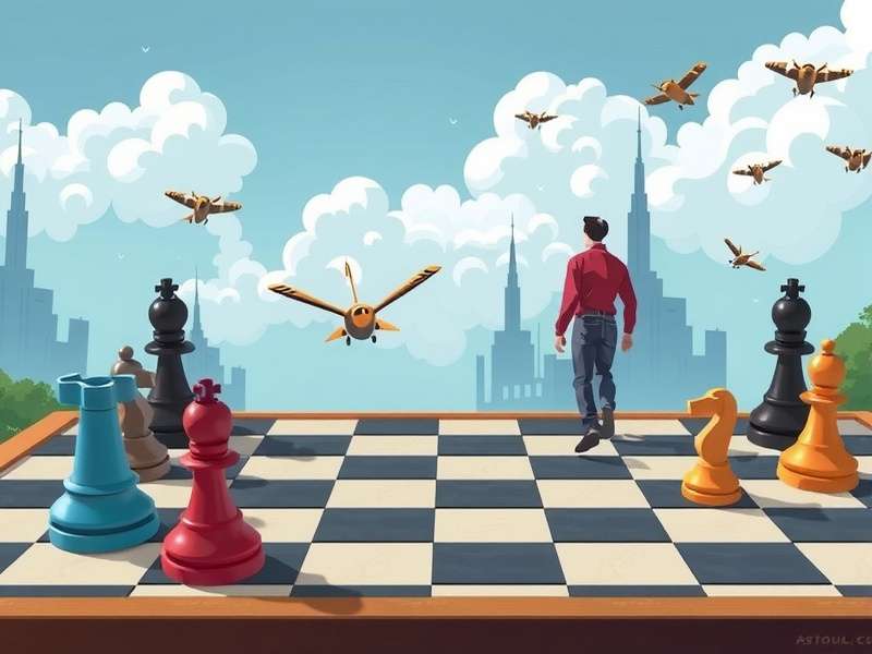 Close-up of a checkers board game with red and black pieces in mid-play