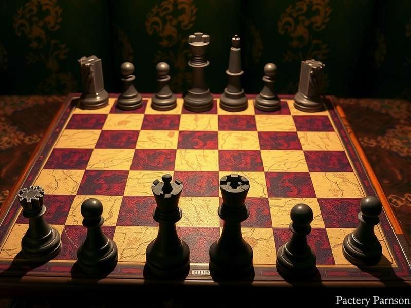 Close-up of checkers pieces on a wooden board, showing a king piece and possible jumps