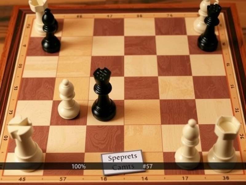 A close-up of a Checkers Sixty board in mid-game, showing strategic piece positioning