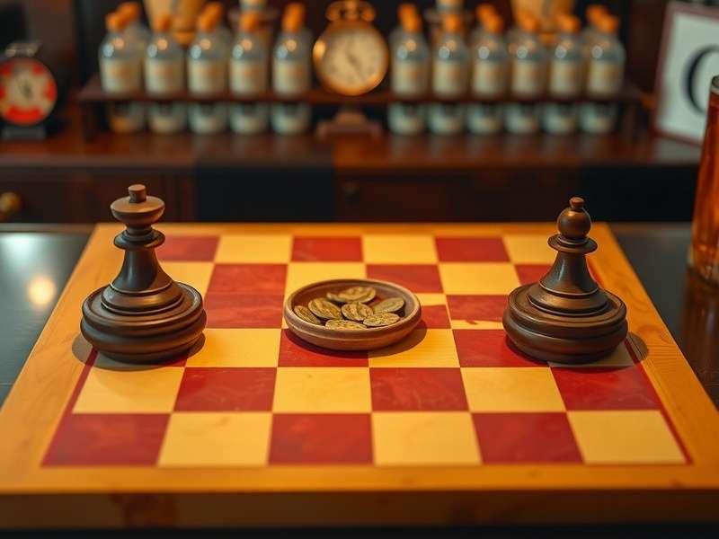 Ancient Egyptian Senet board game similar to Checkers