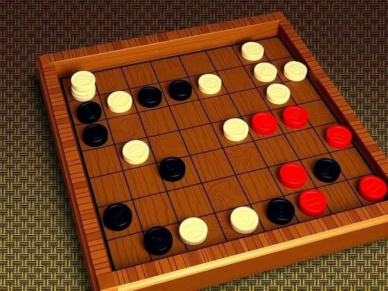 Chinese Checkers board setup with colorful marbles