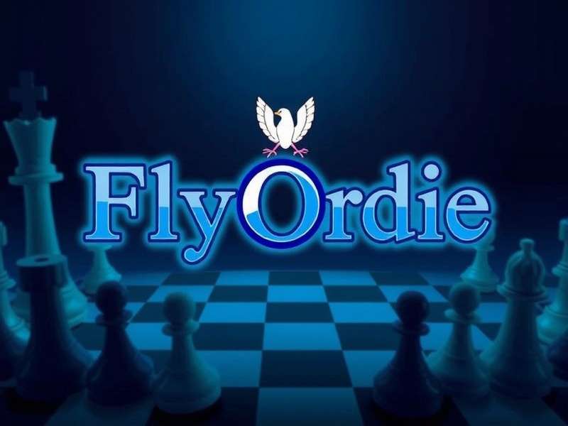 Checkers Flyordie Online Game Board with Strategic Moves
