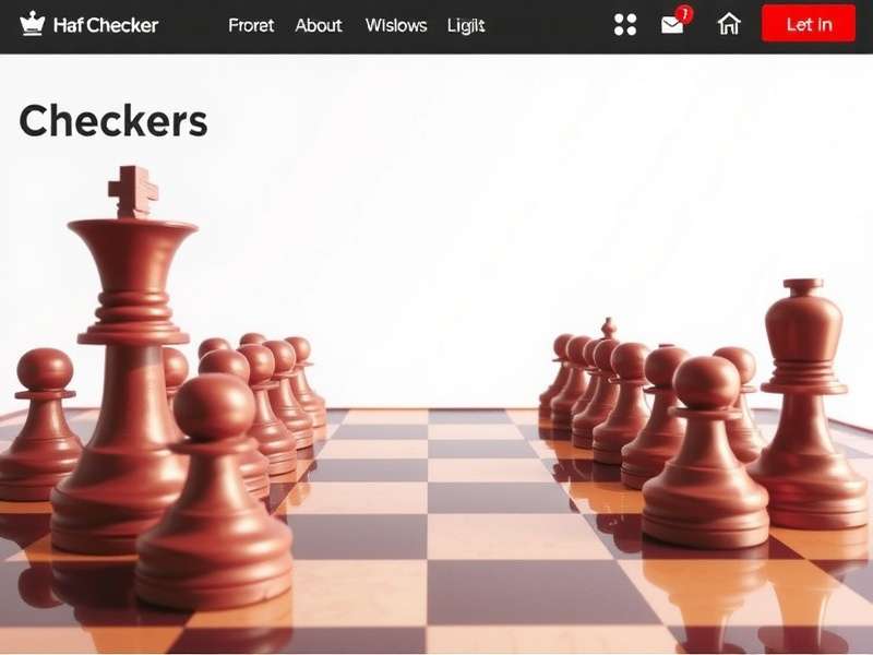 Strategic Checkers game in progress with pieces mid-move