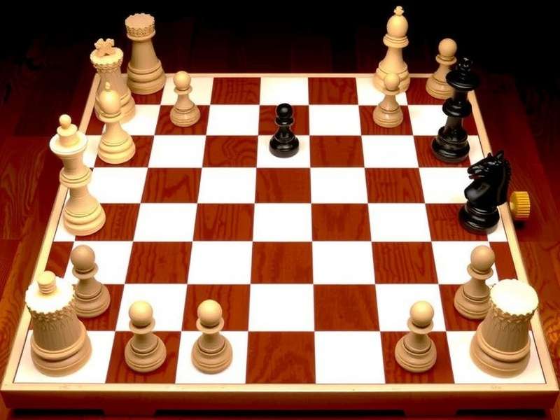 Checkers board with pieces ready for play