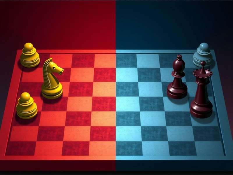 Checkers board with human hand versus computer interface