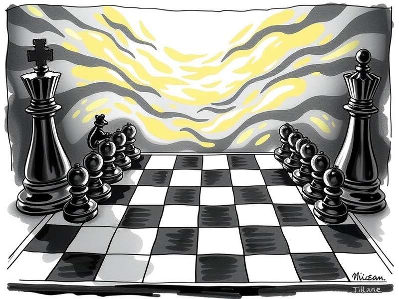 Checkers championship tournament with intense players