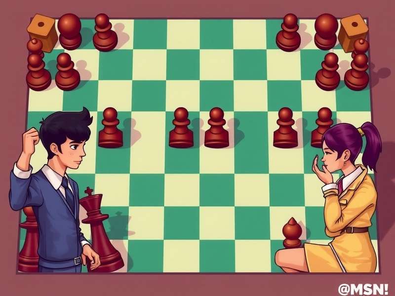 Msn Checkers game board showing checkers pieces in strategic positions