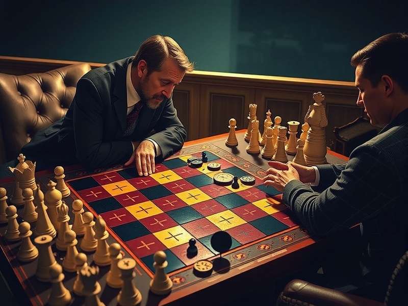 Draughts game board with pieces arranged for a classic checkers match