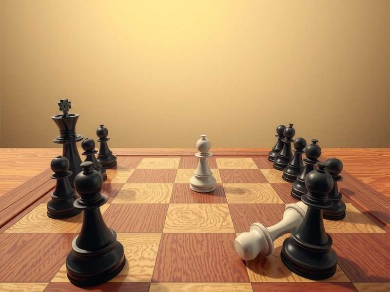 Checkers game board with pieces arranged for play – illustrating the classic Checker Game