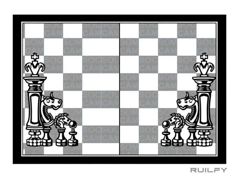 Checkers board showing double jump sequence with red and black pieces