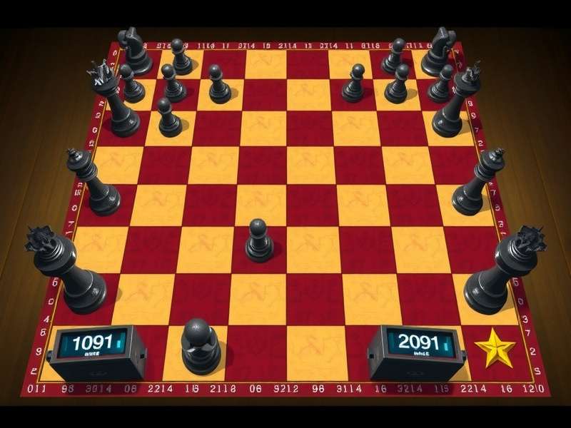 Checkers online game board with red and black pieces ready for battle
